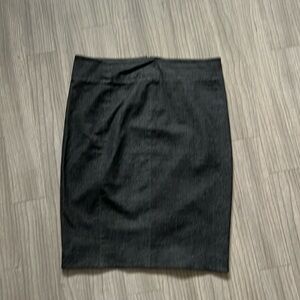 vince stretchy black jean skirt